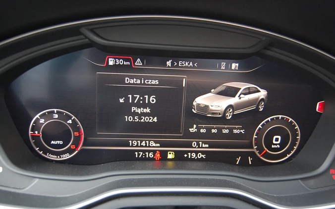 Audi A4 cena 73500 przebieg: 191500, rok produkcji 2018 z Polanica-Zdrój małe 407